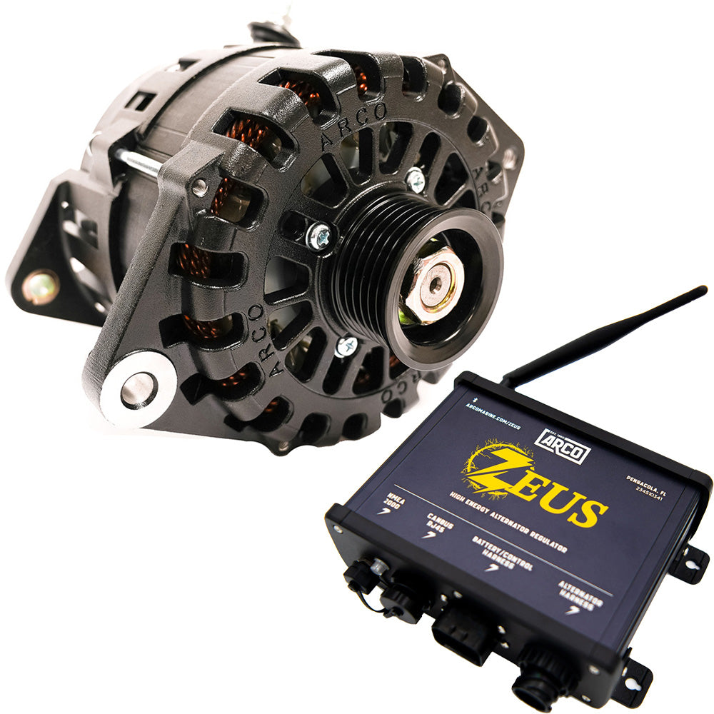 ARCO Zeus A225S J-180 3.15" Alternator w/Terminal Block  Zeus High-Energy Alternator Regulator [4010-AZ1000]