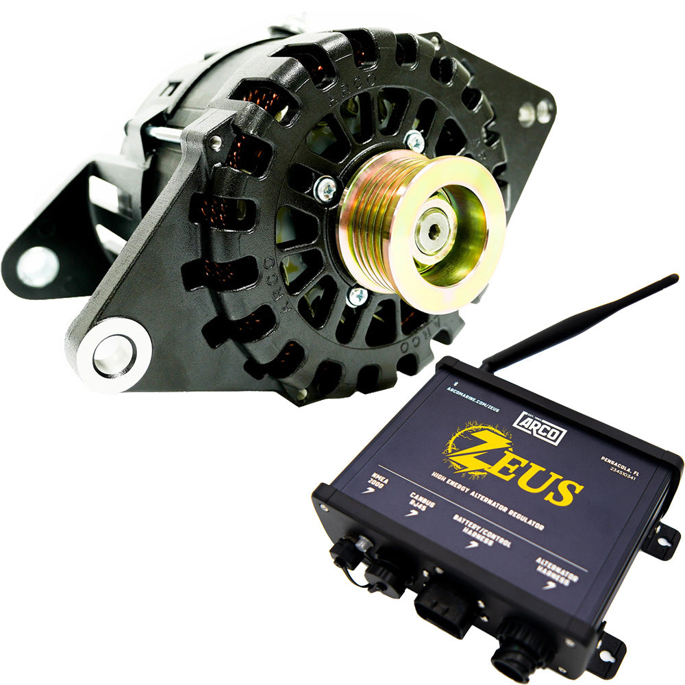 ARCO Zeus 24V 7kW J180 4" Alternator w/Isolated Ground  Zeus High-Energy Alternator Regulator [4503-AZ1000]