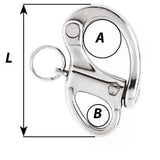 Wichard 2-3/4" Snap Shackle w/Fixed Eye - 70mm [2472W]